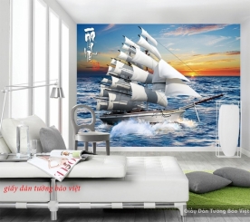Feng shui wallpaper for living room fm337