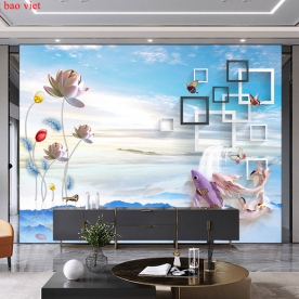 Wallpaper 3d-158 living room