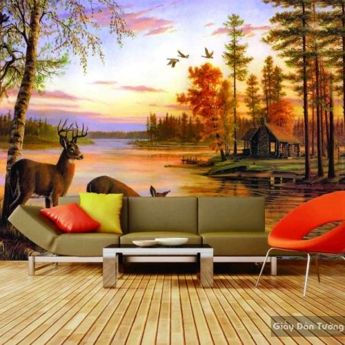living room wallpaper P001
