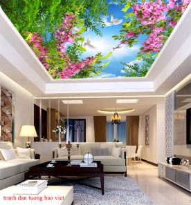 Living room wallpaper for ceiling c193