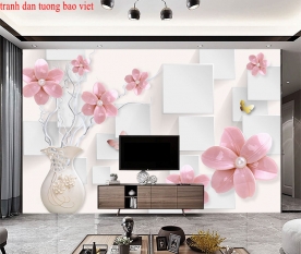 Wallpaper living room fl188