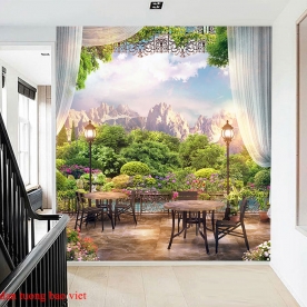 FM439 living room wallpaper