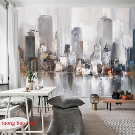 FM449 living room wallpaper