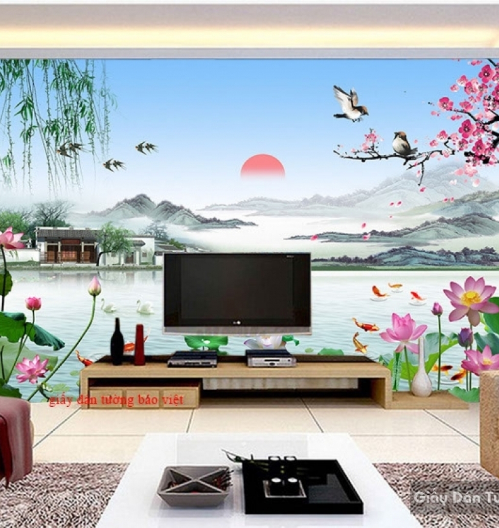 Living room wallpaper FT084