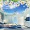 Bedroom ceiling wallpaper C085