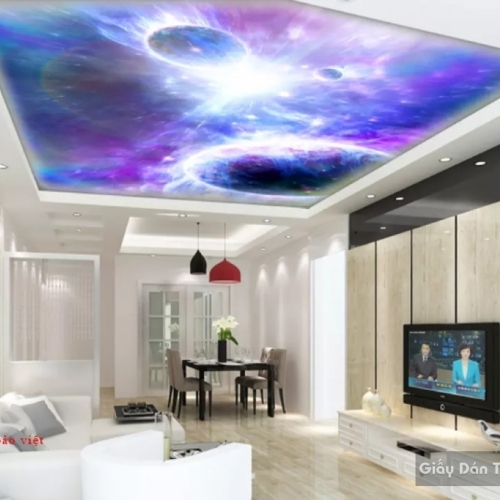 Bedroom ceiling wallpaper C092