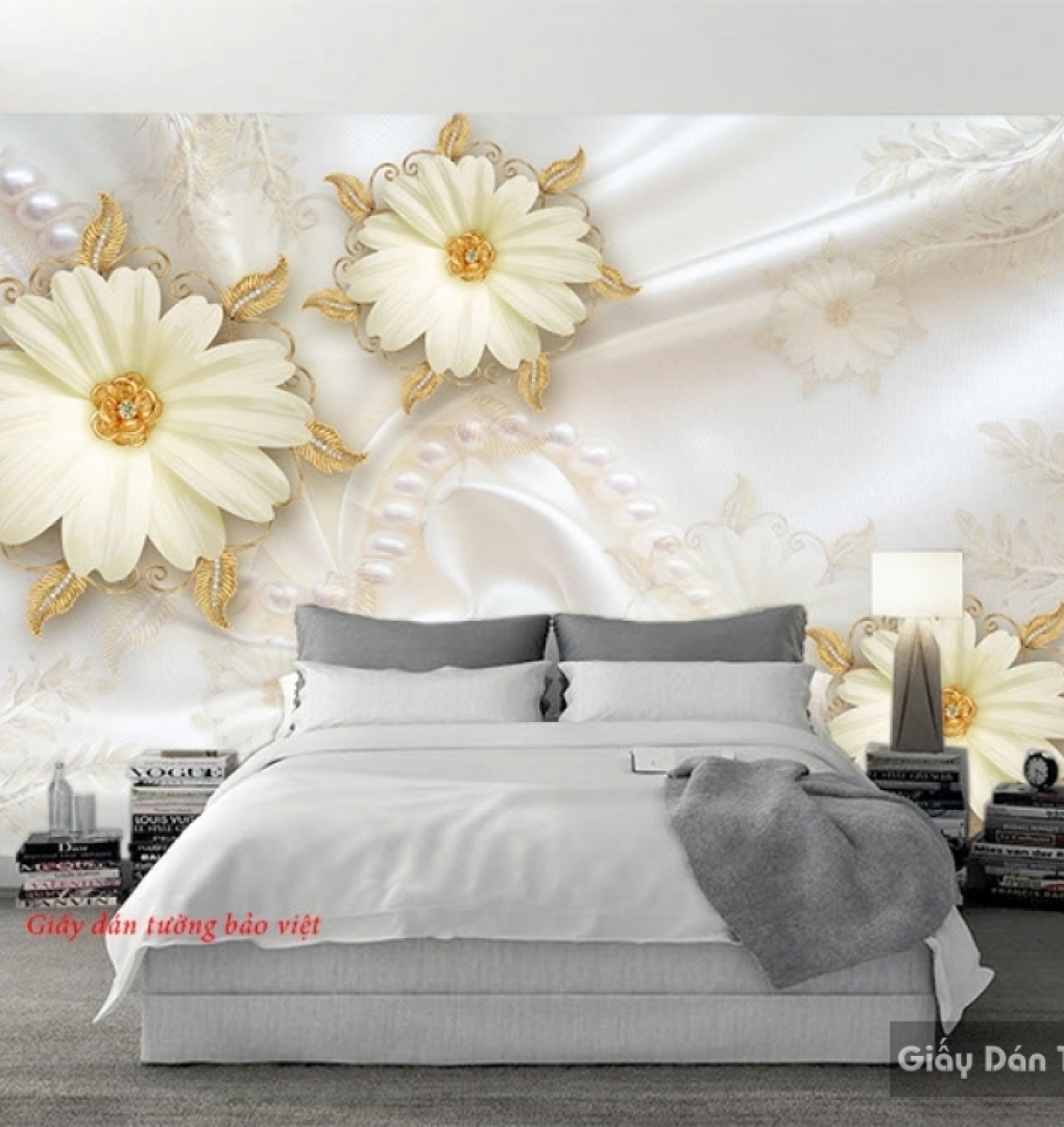 Wallpaper imitation pearl for bedroom fl119