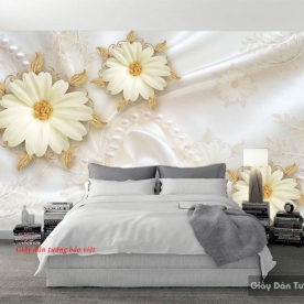 Wallpaper imitation pearl for bedroom fl119