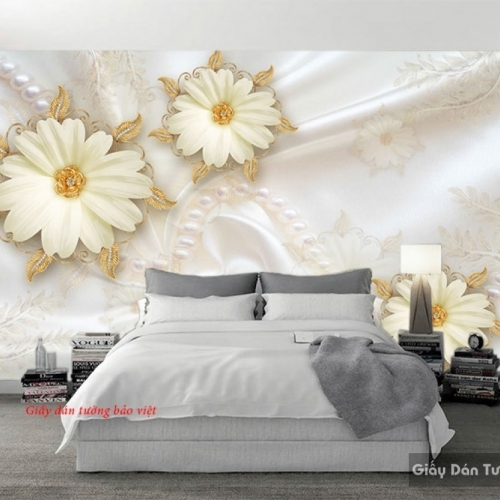 Wallpaper imitation pearl for bedroom fl119