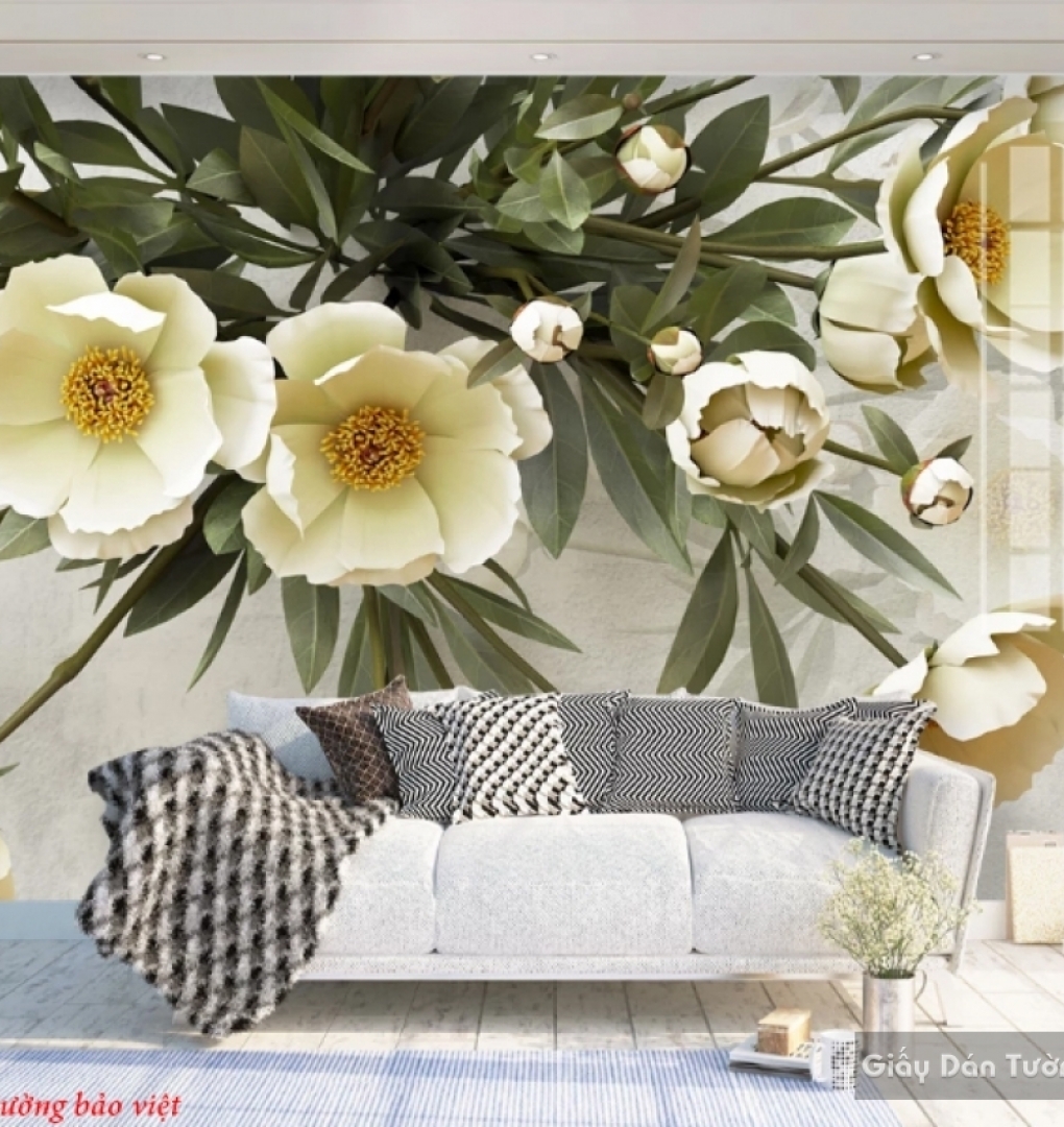 3d floral wallpaper for bedrooms d157