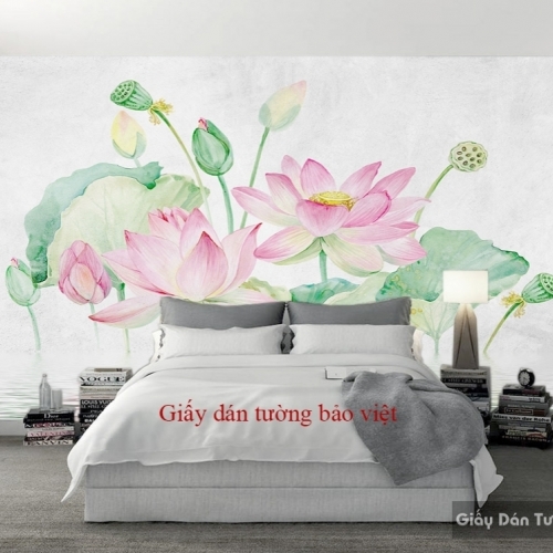 Wallpaper for bedrooms H107 lotus