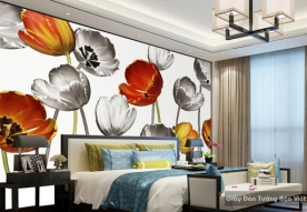 3D wallpaper bedroom 018