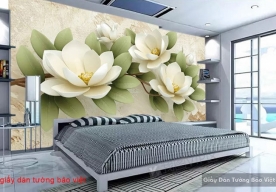 3D bedroom wallpaper D050