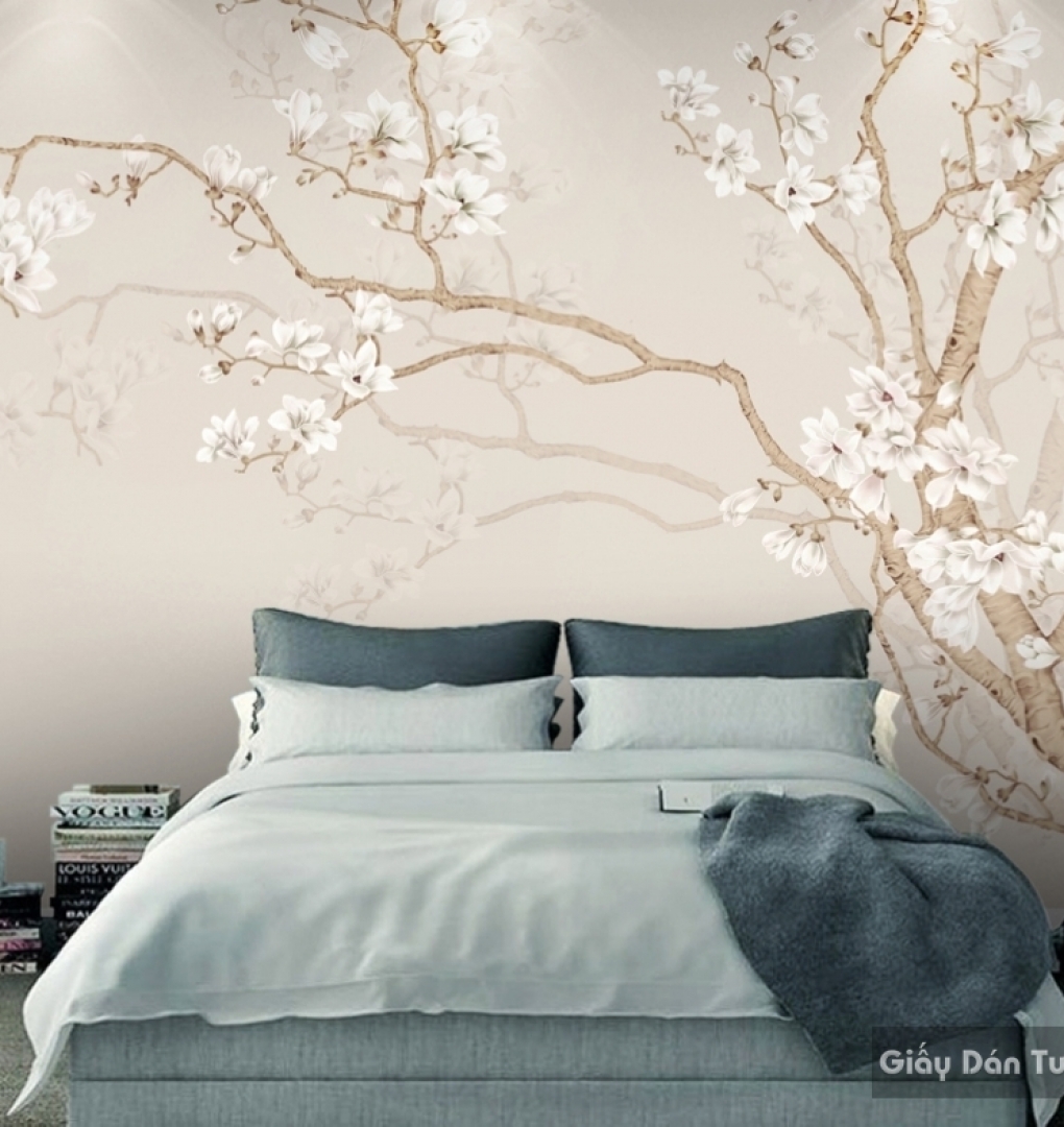 3D bedroom wallpaper H076