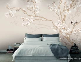 3D bedroom wallpaper H076