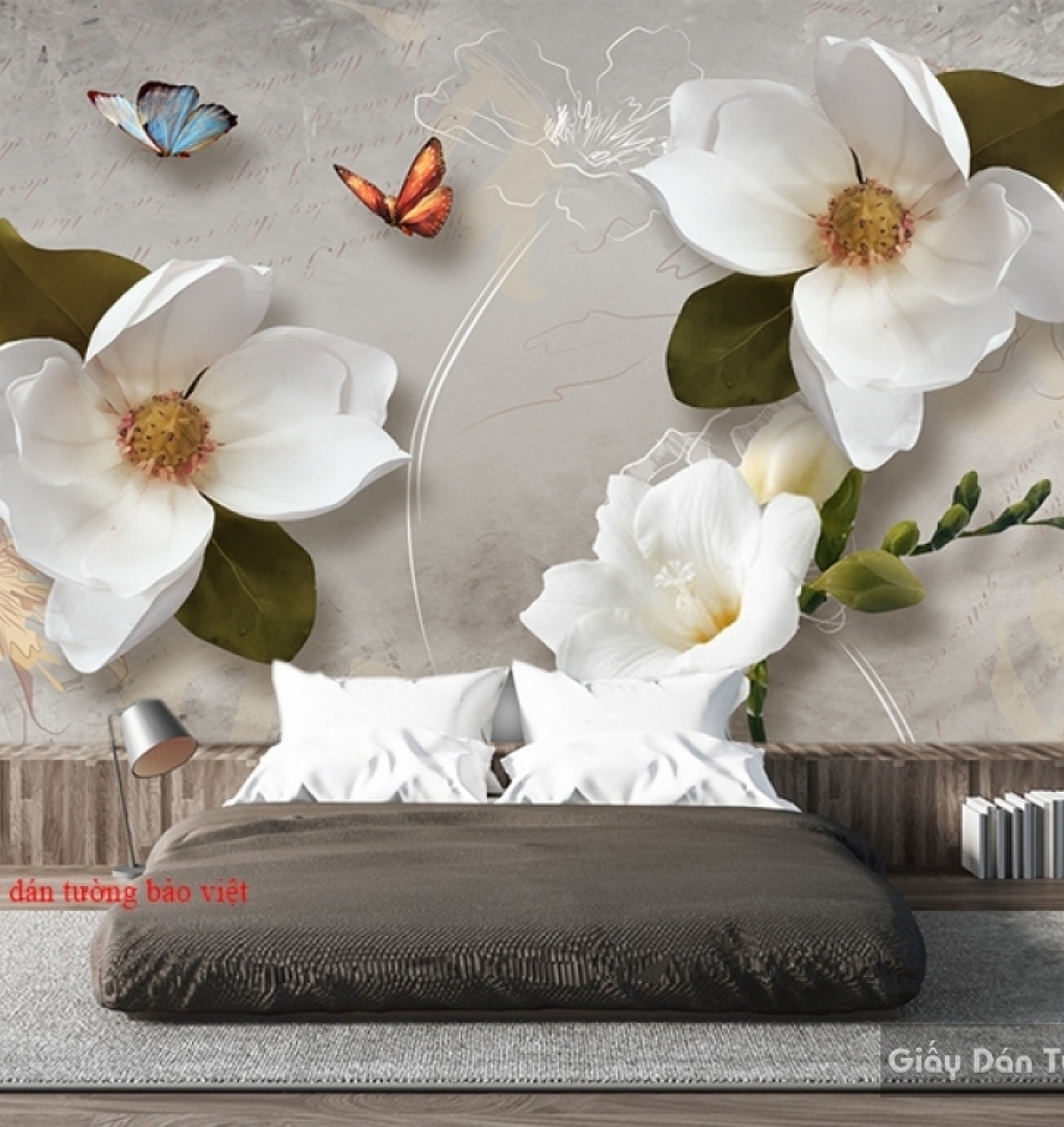 3D bedroom wallpaper H167