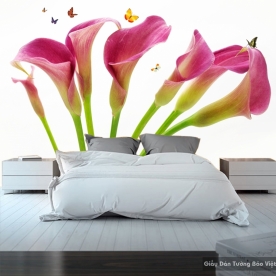 Beautiful 3D bedroom wallpaper luxurious H073