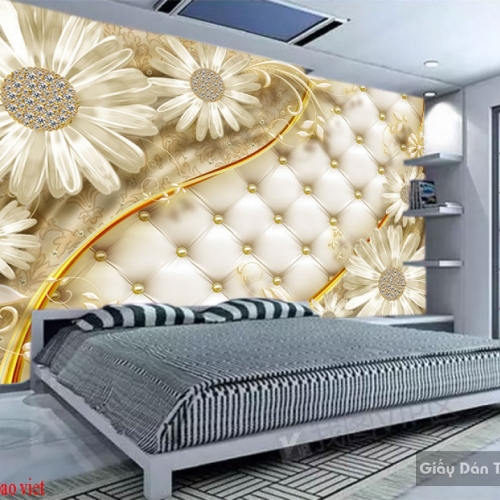 3D bedroom wallpaper FL150