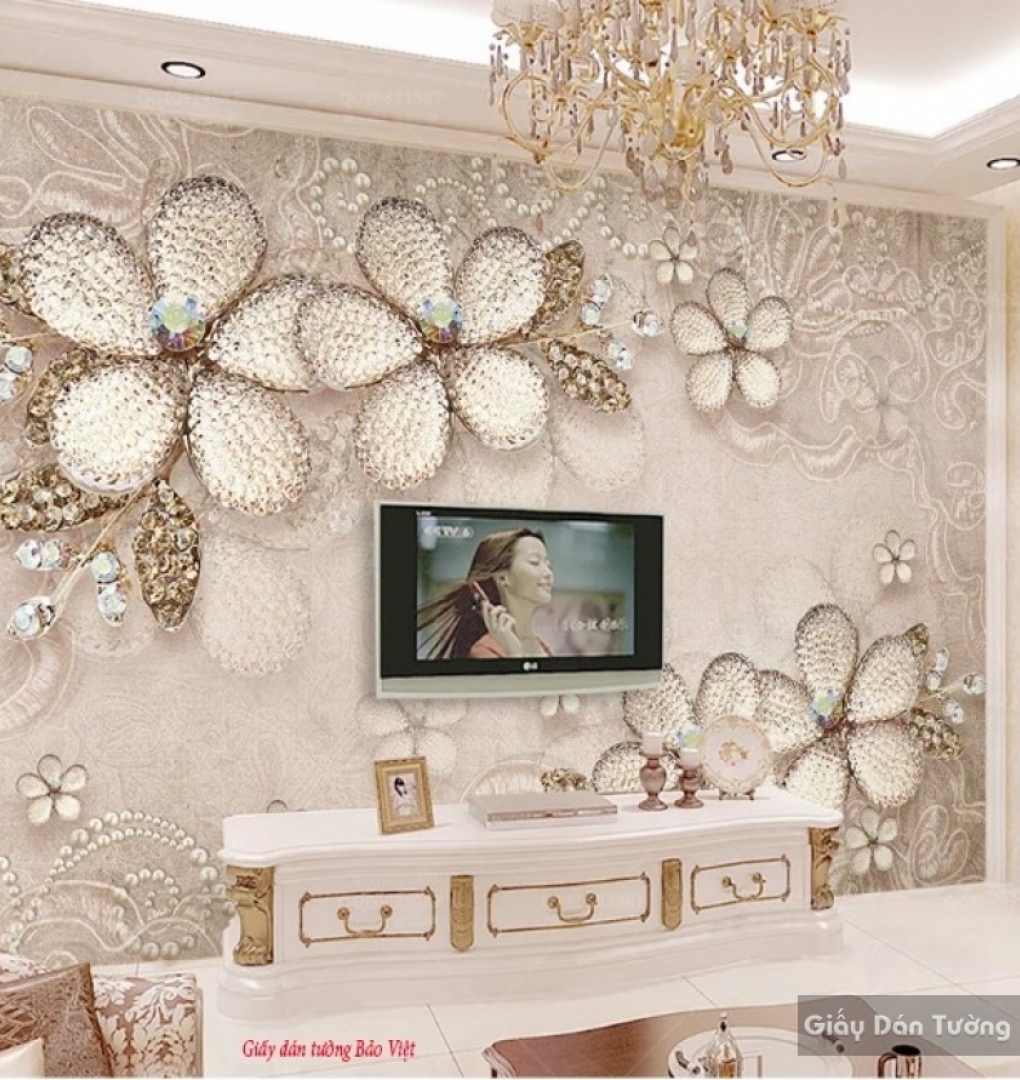 3D wallpaper bedroom v101