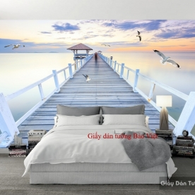 Wallpaper bedroom seascape S102