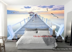 Wallpaper bedroom seascape S102