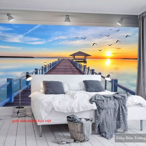 Wallpaper bedroom seascape s173