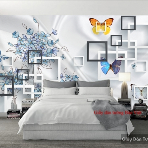 Beautiful bedroom wallpaper 3D-028