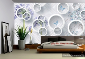 Beautiful bedroom wallpaper 3D-037