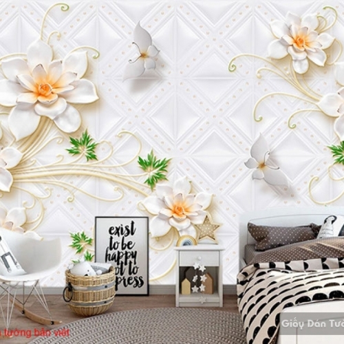 Beautiful bedroom wallpaper FL108