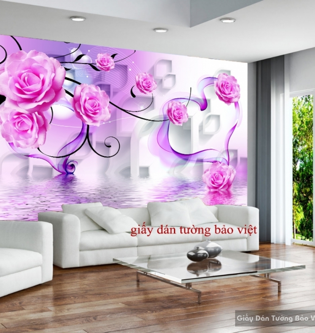 Purple wallpaper 3D-027