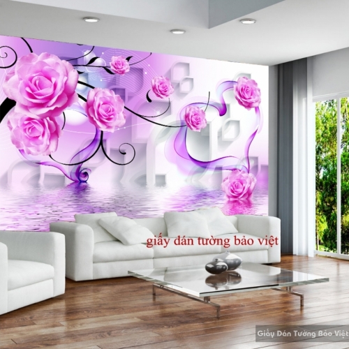 Purple wallpaper 3D-027