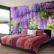 Purple bedroom wallpaper H205