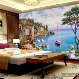 Art bedroom wallpaper d176