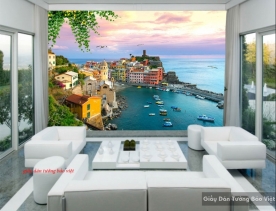 Beautiful landscape bedroom wallpaper s171