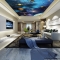 3D ceiling bedroom wallpaper C017