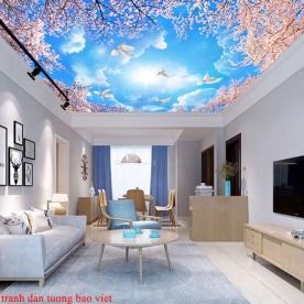 Bedroom wallpaper ceilings c195