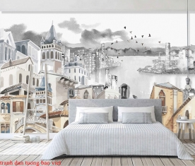 Bedroom wallpaper me078