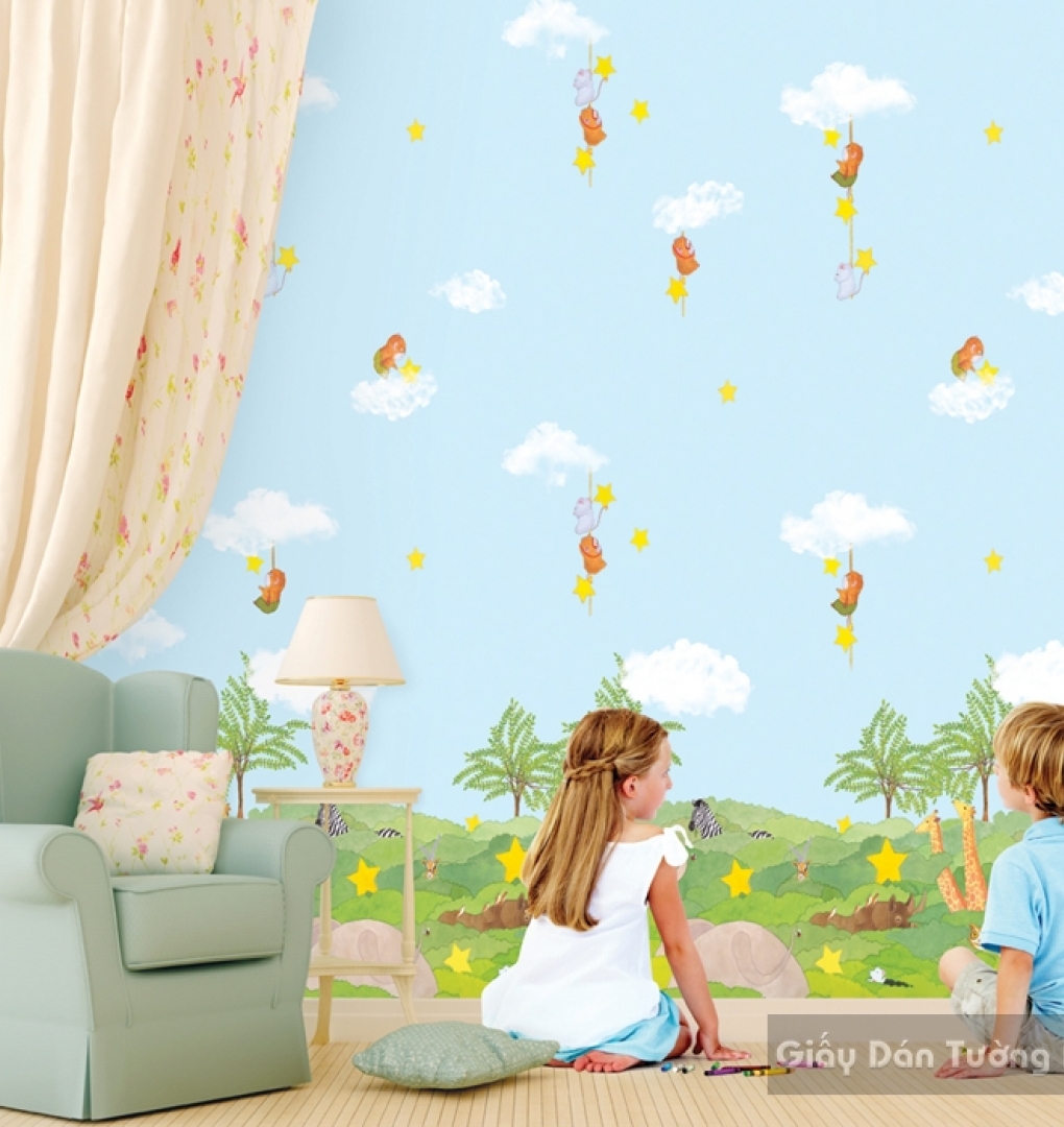 Children Room Wallpaper-A1029-1m