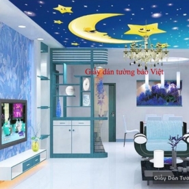 Kid054 children's bedroom ceiling wallpaper
