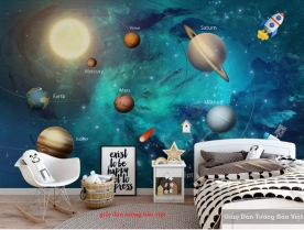 Galaxy wallpaper for kid Kid114 room