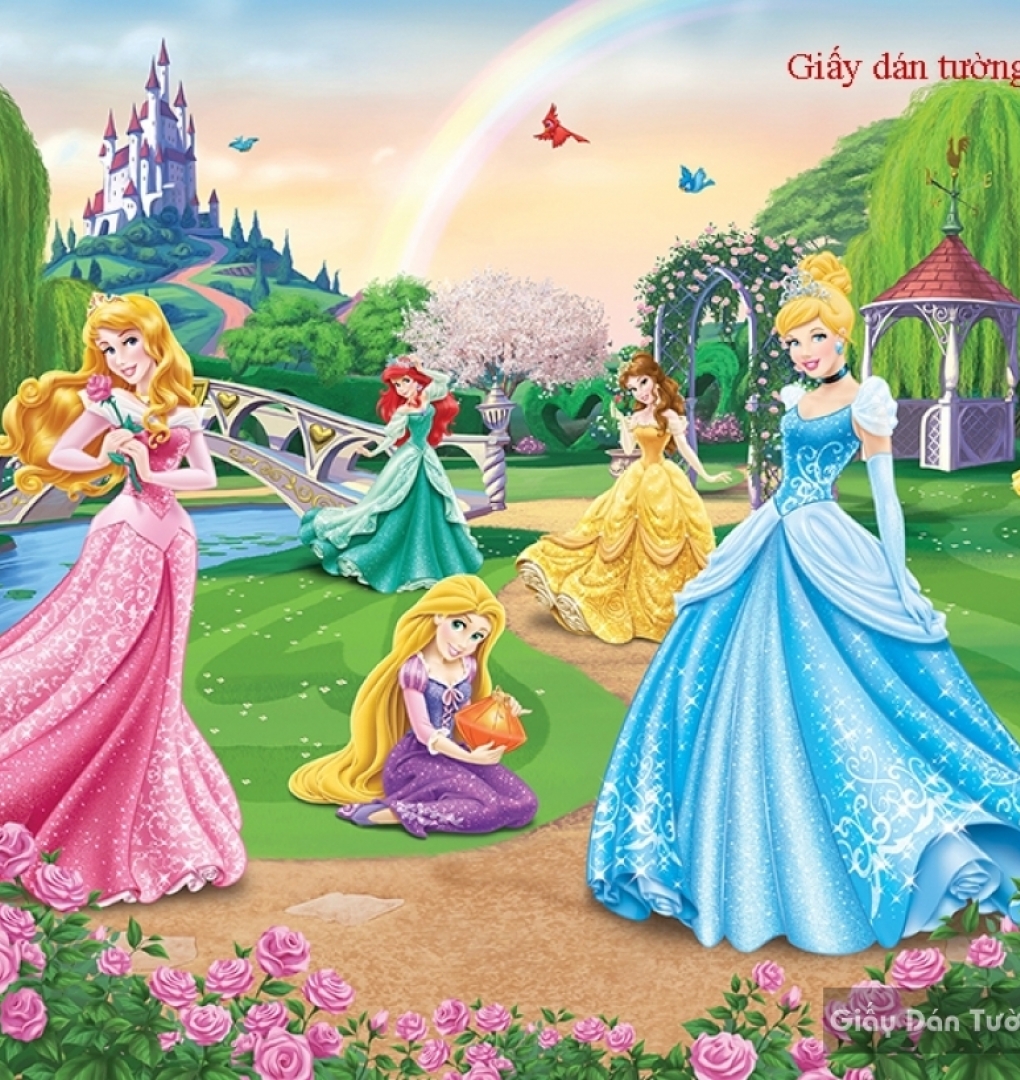 Wallpapers for girls room shaped Princess Kid083