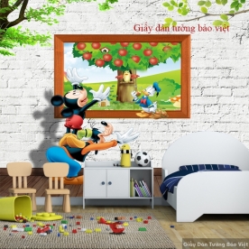Kid090 3D children's room wallpaper
