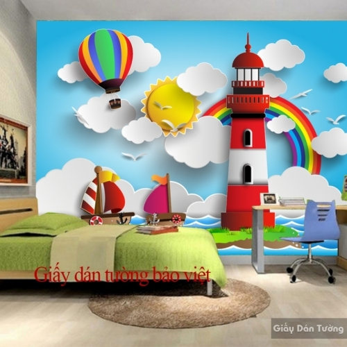 Kid091 3D children's room wallpaper