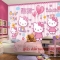 Children room wallpaper hello kitty Kid068