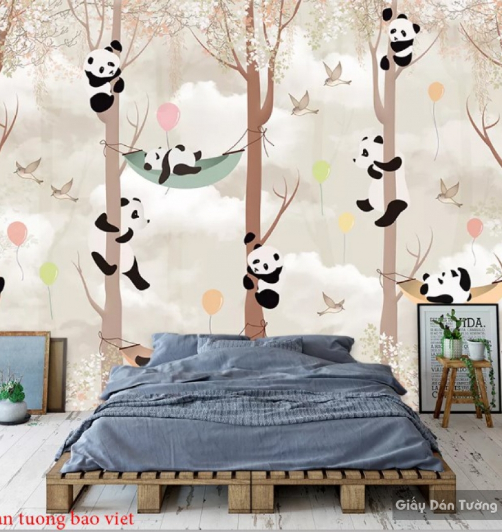 Wallpaper children panda D223
