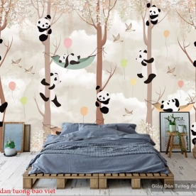 Wallpaper children panda D223