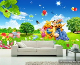 Kid010 3D children's room wallpaper