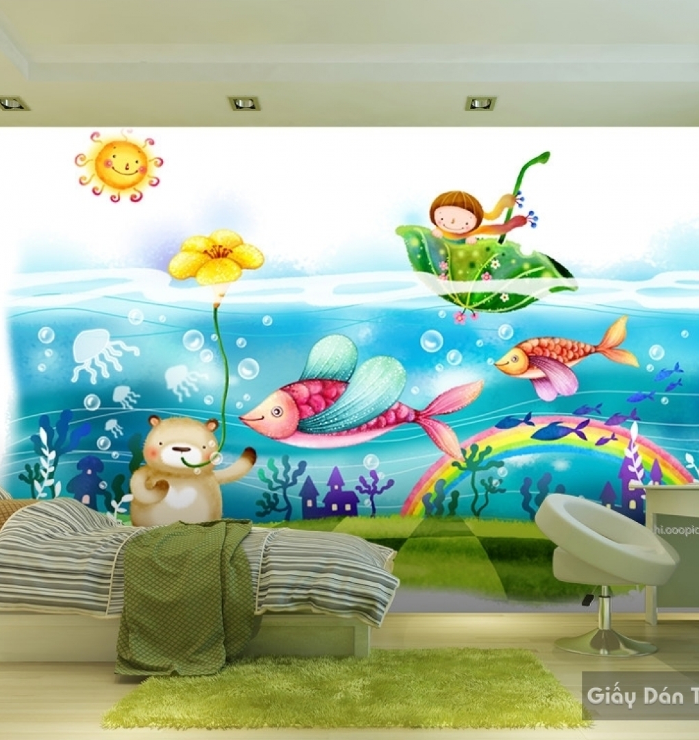 Kid016 3D children's room wallpaper