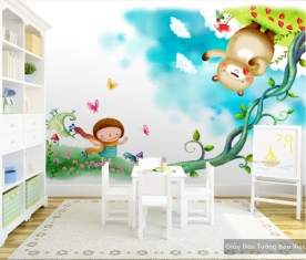 Kid019 3D children's room wallpaper
