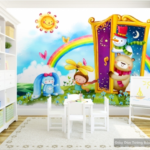 Kid023 3D children's room wallpaper